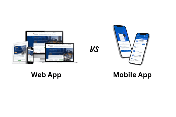 Comparison of web and mobile app interfaces